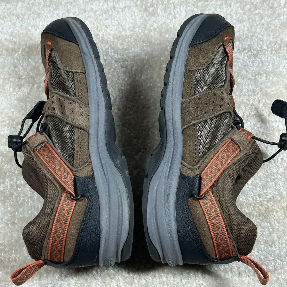 Lands End Shoes Kids Size 9 Trail Hiking Suede Mesh Outdoor Sneakers